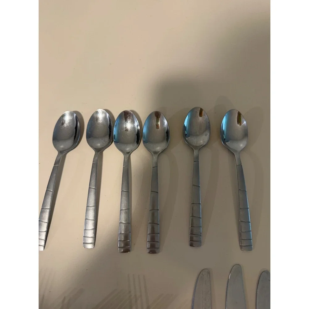 Cambridge Samba Stainless Steel Flatware Set 27pc Brushed Satin Silverware